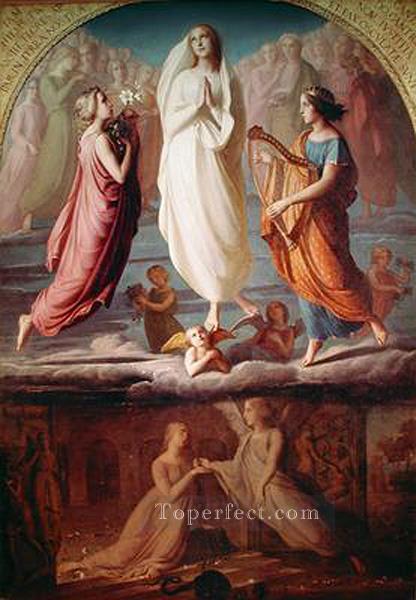 l assomption de la vierge Anne Francois Louis Janmot Oil Paintings